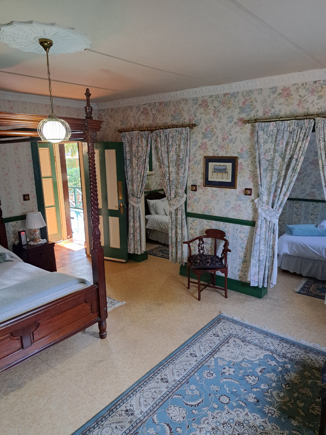 Family Room — wide view with multiple bed areas